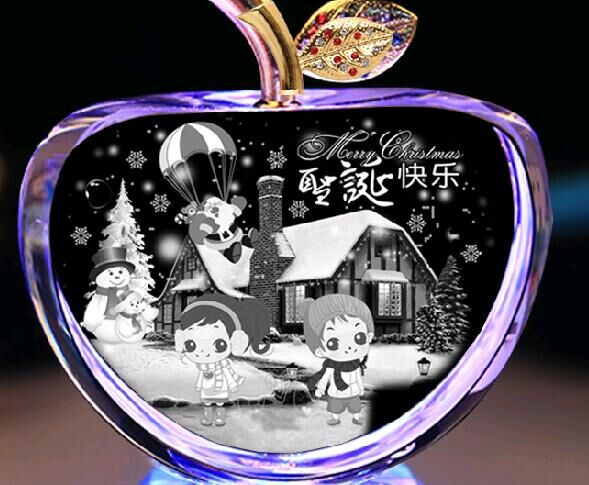 Wedding Gifts Crystal 3D Laser Engraved Crysal Cube