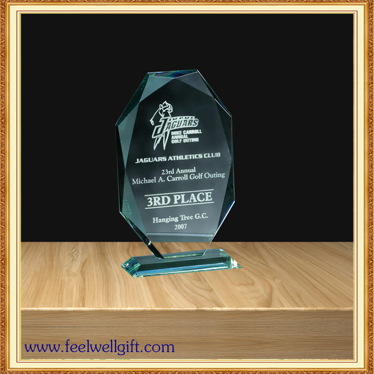 Work Fine Custom Glass Trophy