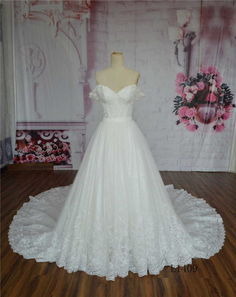 Sweetheat Wedding Dress Mermaid Removeable Train Wedding Dress