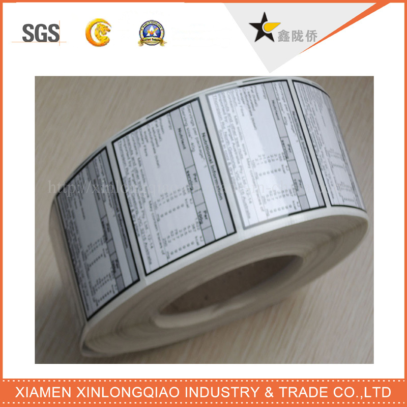 Printed Custom Adhesive Paper Tag Label Printing Vinyl Tags Sticker