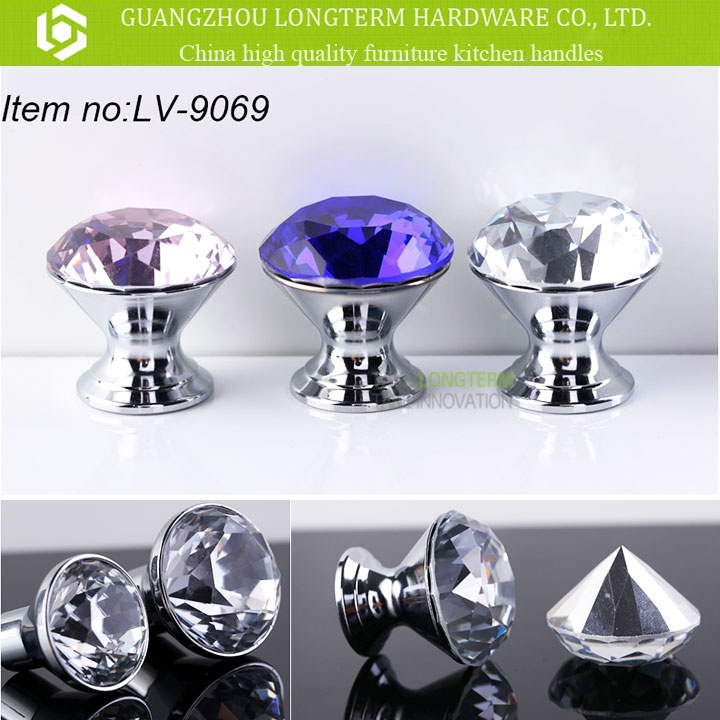 Crystal Pull Handle Crystal Glass Knobs