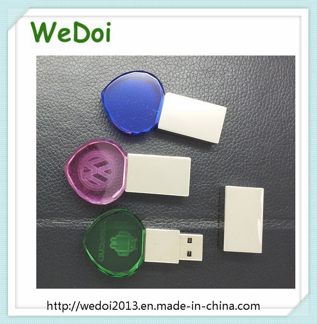 Colorful Heart Crystal USB Flash Drive (WY-D45)