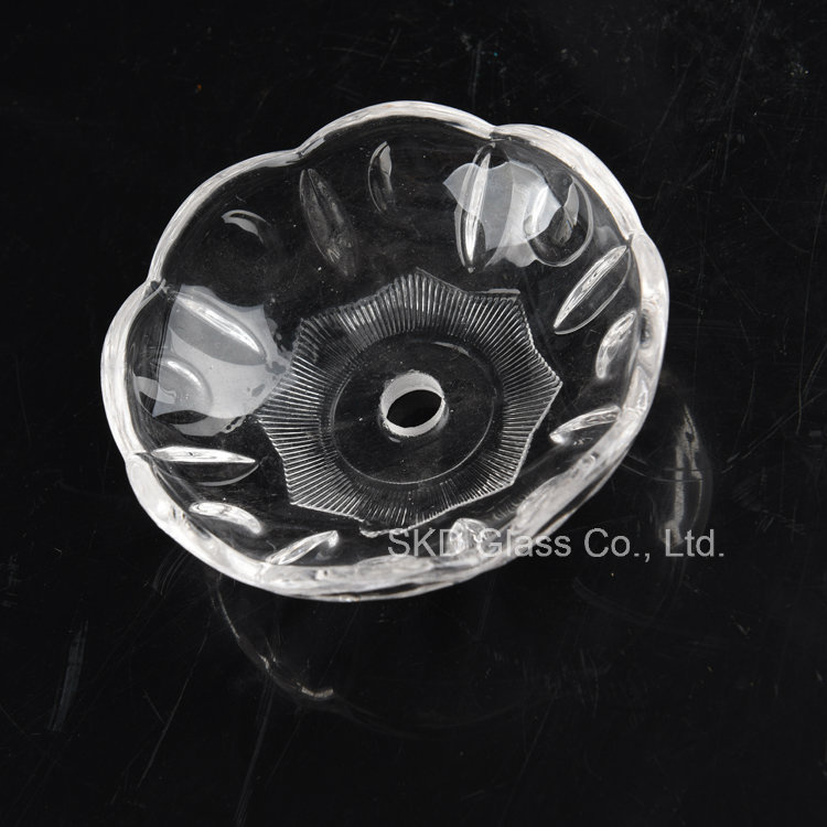 Ultra-Clear Transparent Chandelier Glass Bobeche B024
