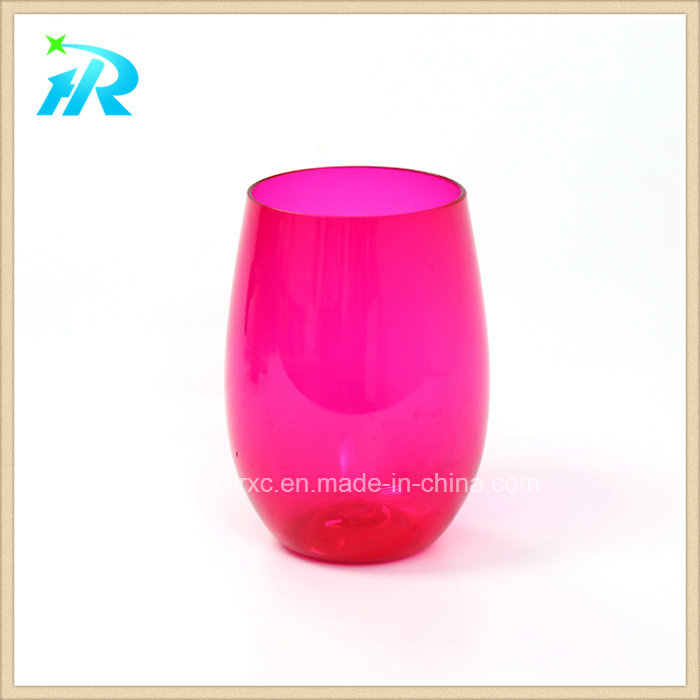 16oz Best Shatterproof Wine Glasses, Clear Plastic Tumblers