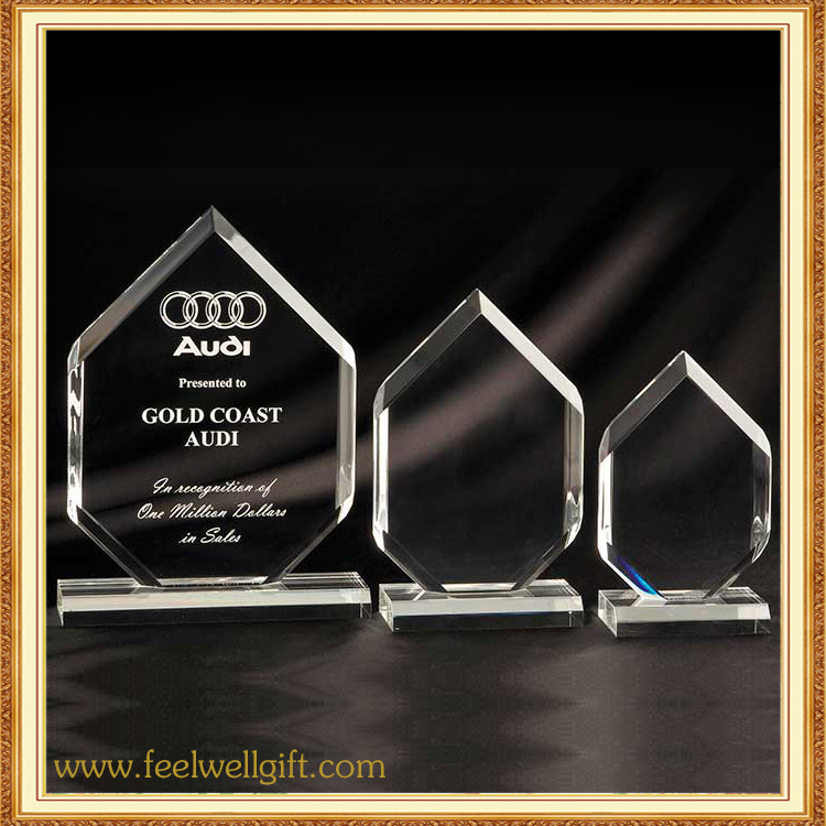 Custom Blank Crystal Glass Trophy