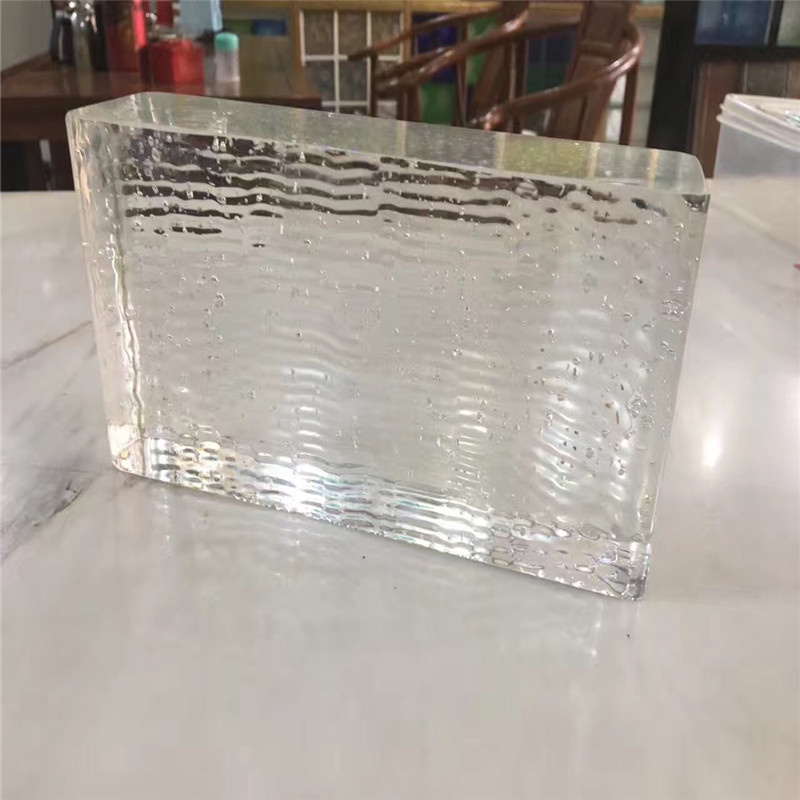 Cheaper Crystal Galss Brick Block for Bar Table