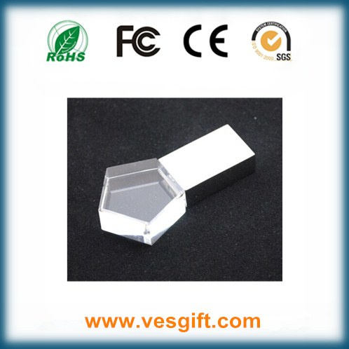 New Glass 3D Laser Engraving Crystal USB Flash Memory