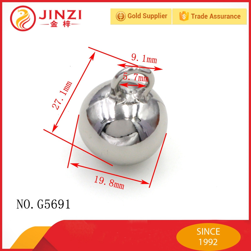 Ball Shaped Metal Decorative Beads Made by Zinc Alloy
