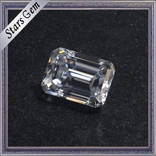 2.0 Carat Affordable Price Factory Wholesale Emerald Cut White Moissanite Diamond for Jewelry