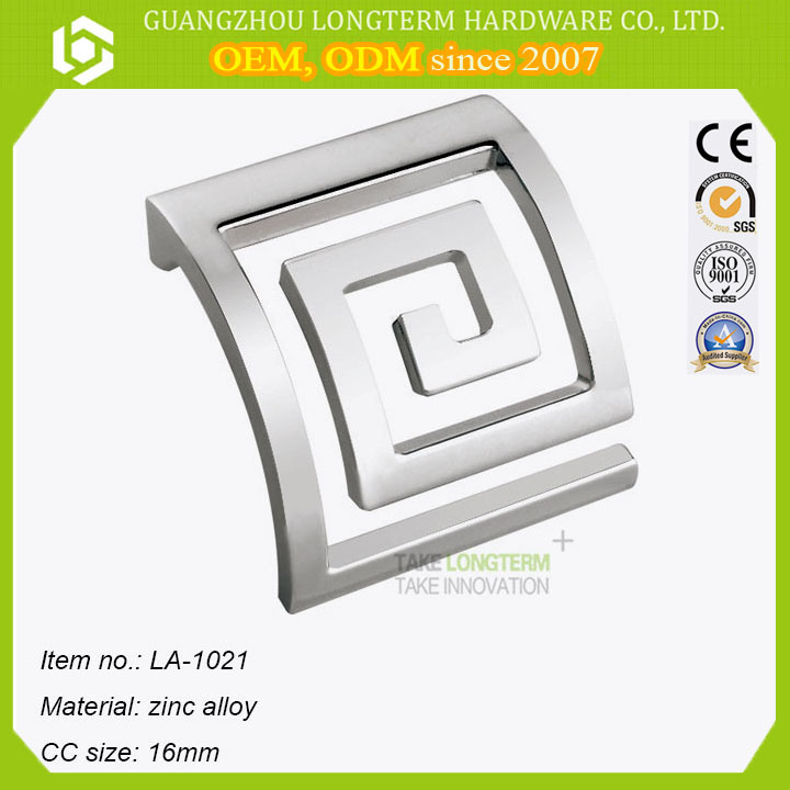 Unique Surface Chrome Cover Kitchen Door Pull