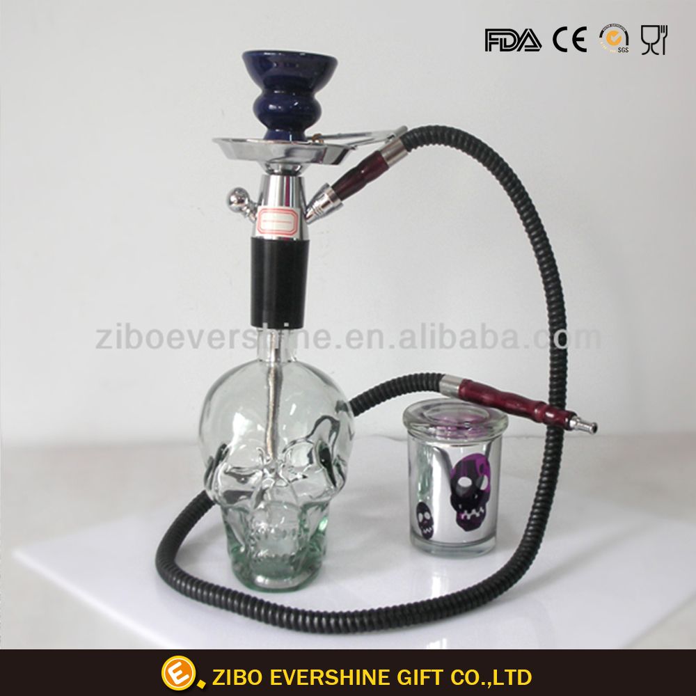 Crystal Skull Shisha Made in China Glass Hookah
