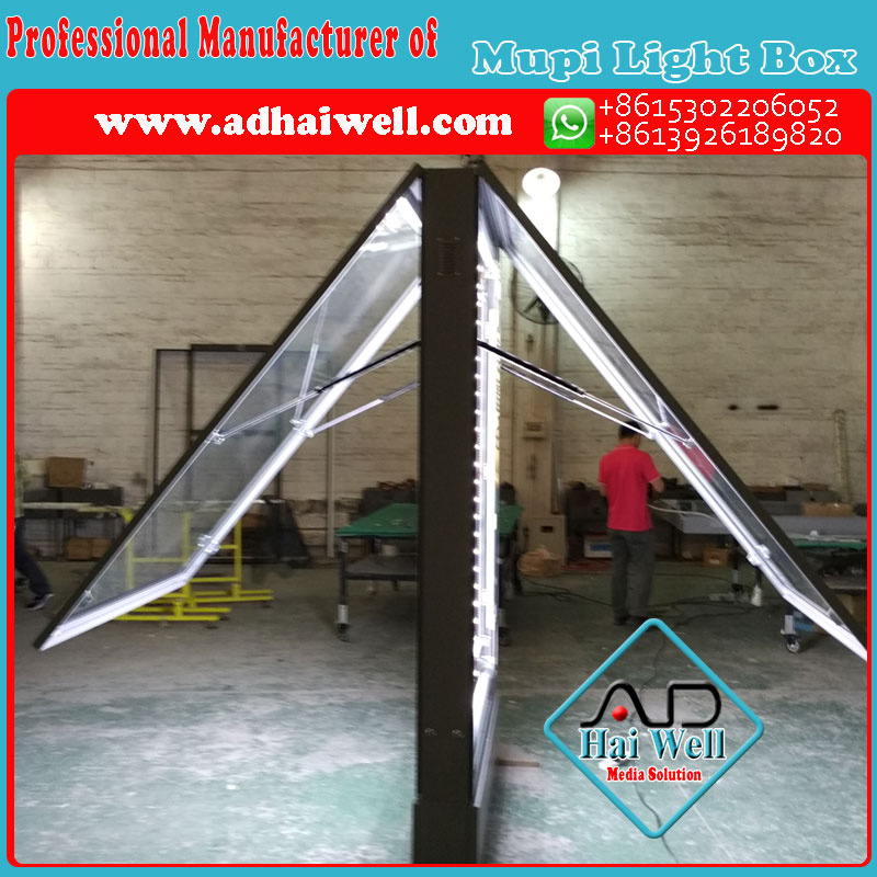 High Quality Mupi Scrolling Light Box with Saso Certification