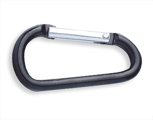 Wholesale D Shape Black Carabiner for Promitonal Gift