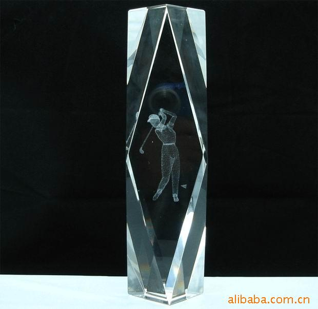 K9 Materials Crystal Medal with Laser Text