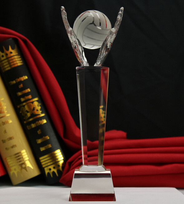 Clear Crystal Glass Trophy for Crystal Craft (KS04034)