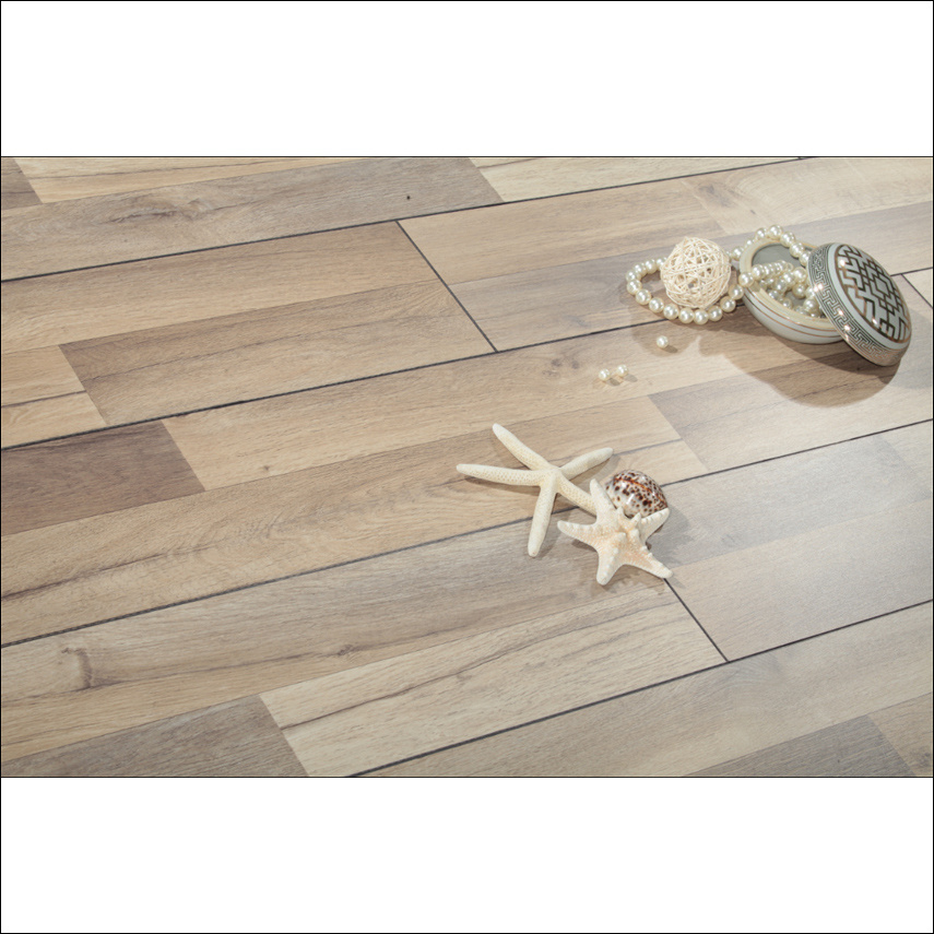 Gray 2-Strips Nature Style Laminate Flooring