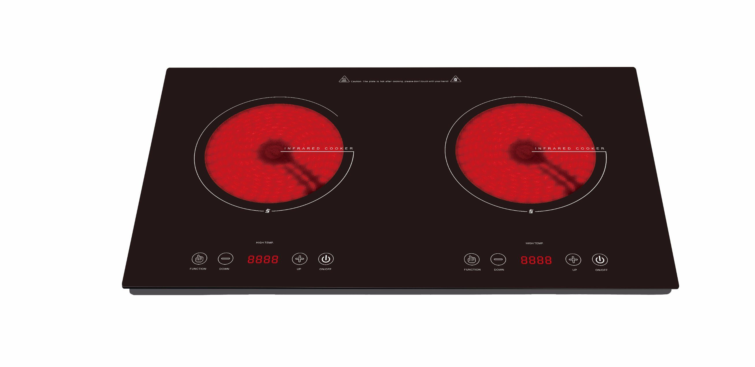 CB CE Approved Tabletop Double Burners Ceramic Hob Sm-Dic06A