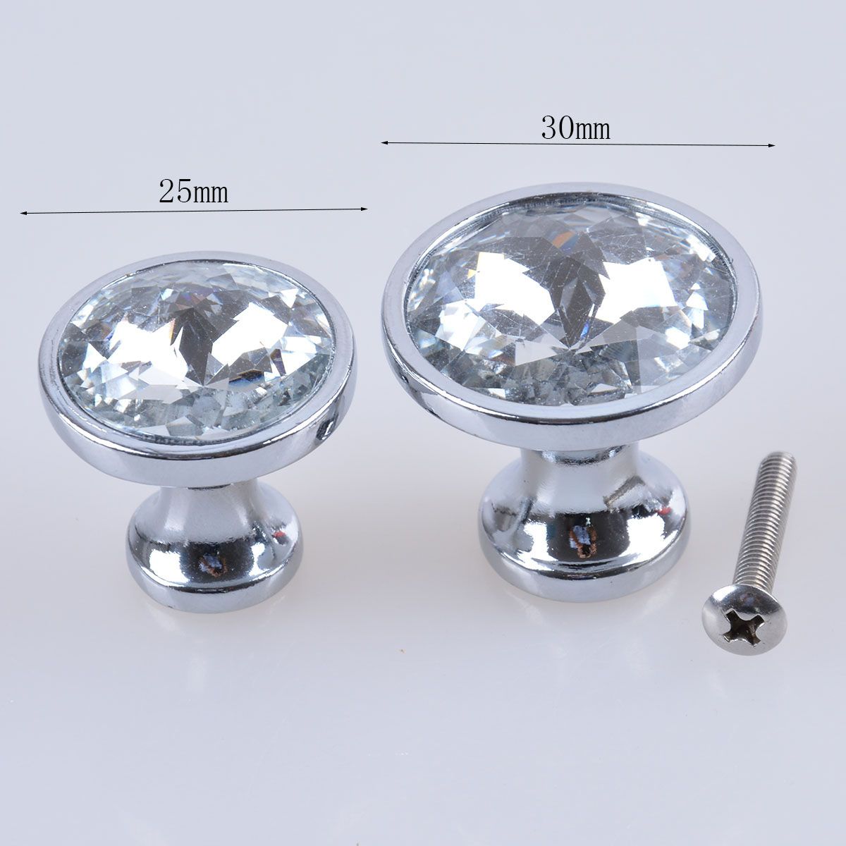 High Quality Modern Crystal Glass Door Knobs
