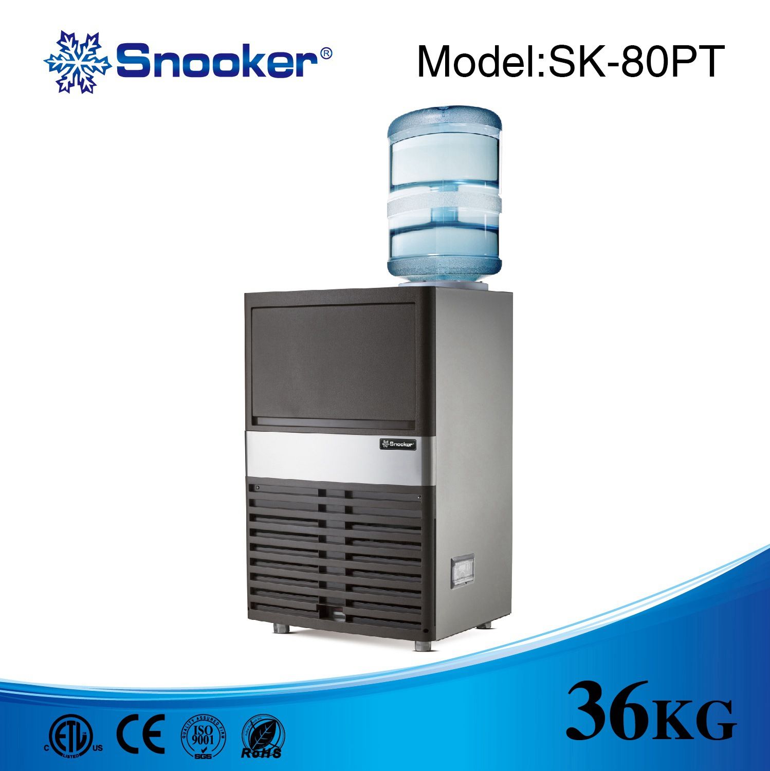 Bottled Water Type Commercial Use Ice Making Machine, Ice Maker, Ice Machine