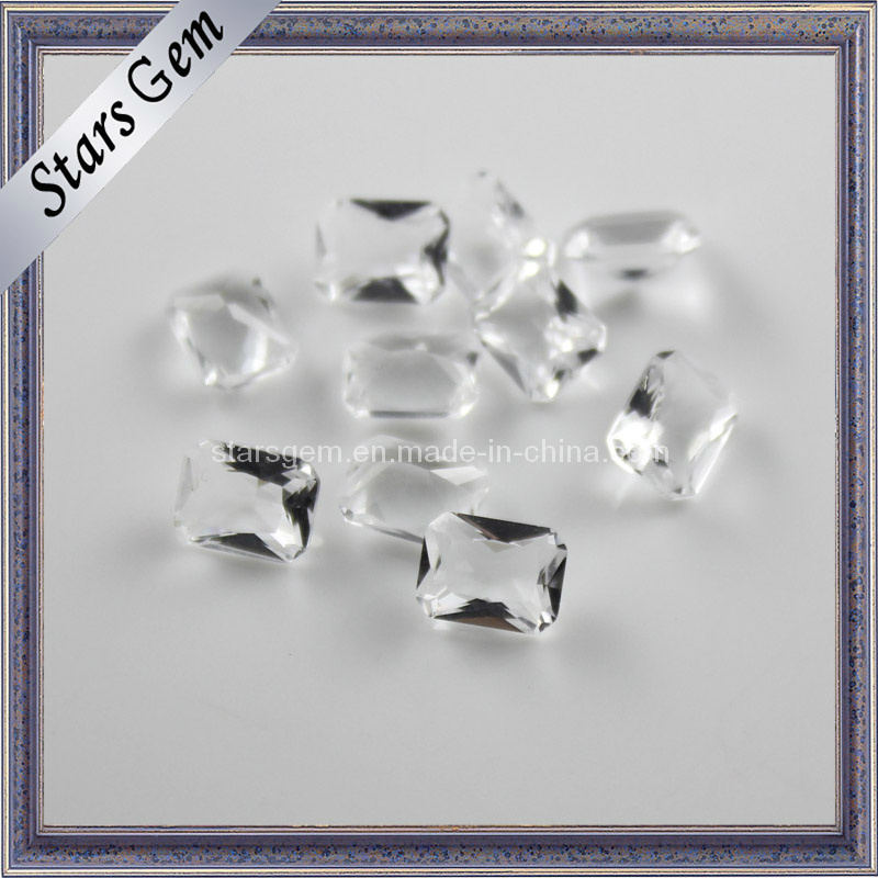 Factory Price White Rectangle Glass Beads