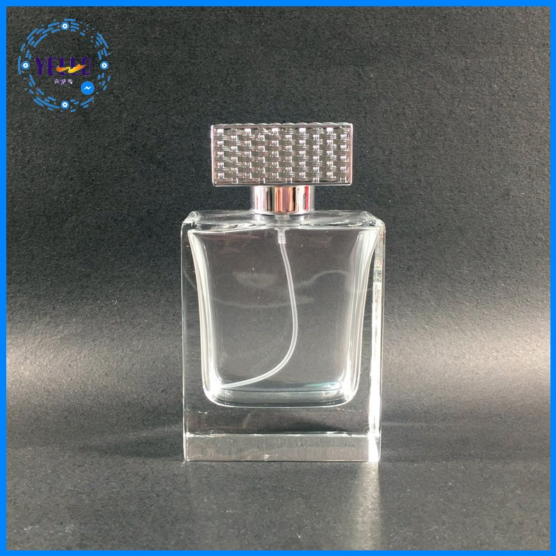 Customized Factory Price Thick Square Perfume Bottle with Cap