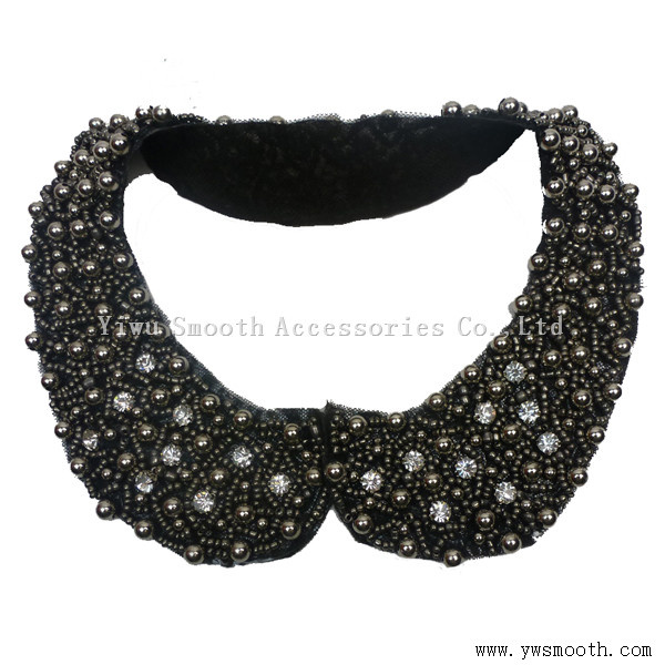 Pearls Collars Clothes Appliques Beads Trim Neck Choker Women Dress