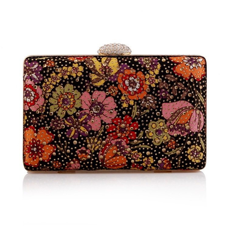 Low MOQ Wholesale Fashion Women Handbag Lady Clutch Evening Bag