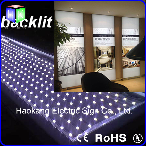 Frameless LED Light Box Advertismenttextile Fabric Aluminum Frame Advertising Display