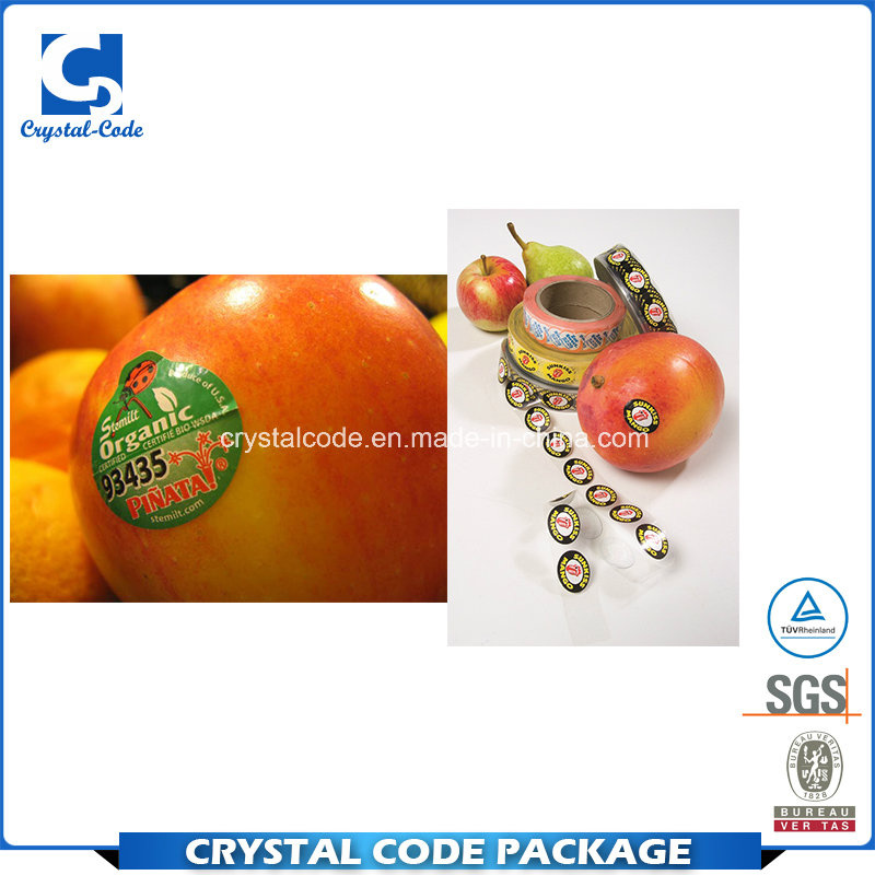 White Vinyl Self Adhesive Waterproof Food Sticker Label