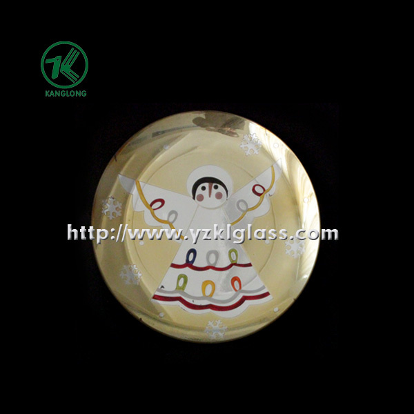 Single Wall Color Glass Plate by SGS (KLP110824-59)