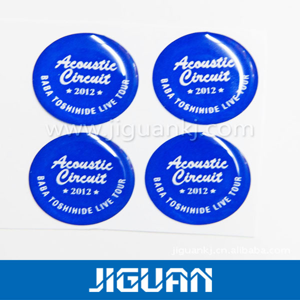 Wholesale Cheap Price Logo Custom Epoxy Sticker