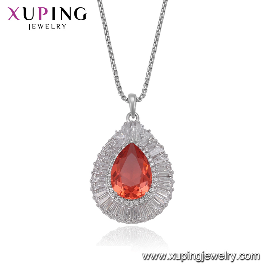 Necklace-00497 Xuping Wholesale Crystals From Swarovski Coil Necklace
