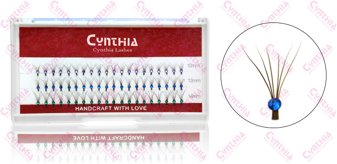 Best Quality Charming Sable Hair Flare Eyelashes with Crystal