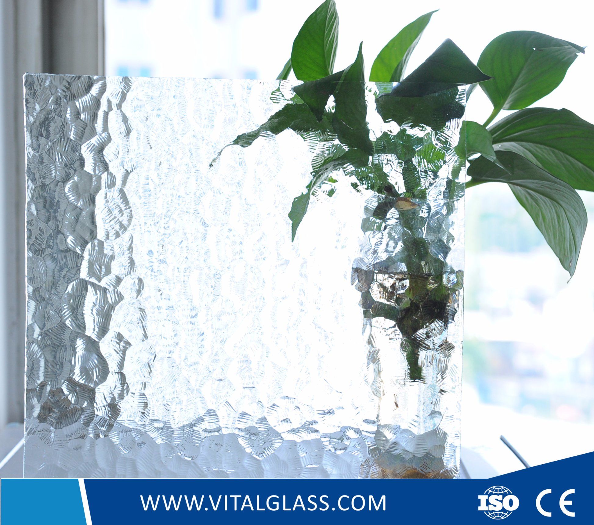 3-6mm Clear Oceanic Patterned/Figured Glass/Tempered Reflective Laminated Glass with Ce&ISO9001