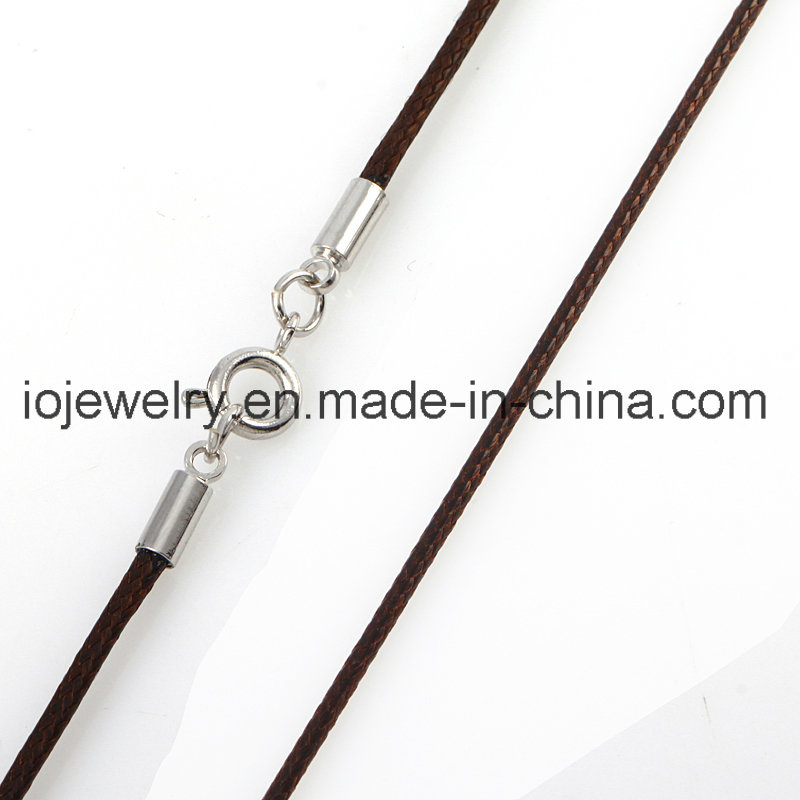 2mm 3mm Thick stainless Steel Leather Necklace