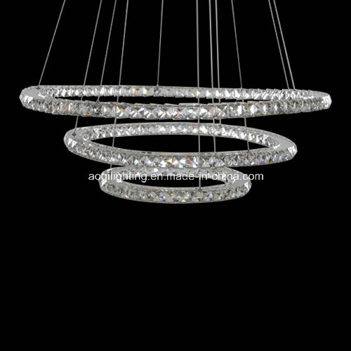 Three Rings Crystal LED Lamp 88258-3