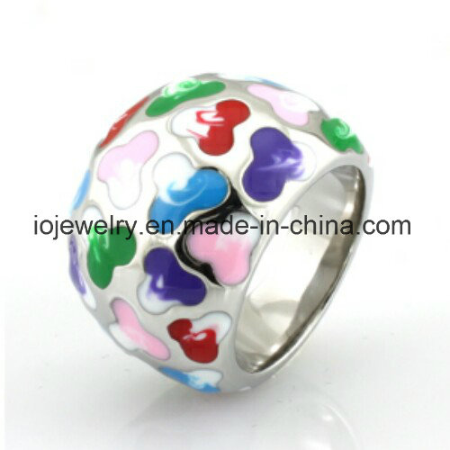 New Fashion OEM Jewelry Enamel Rings Multi Color