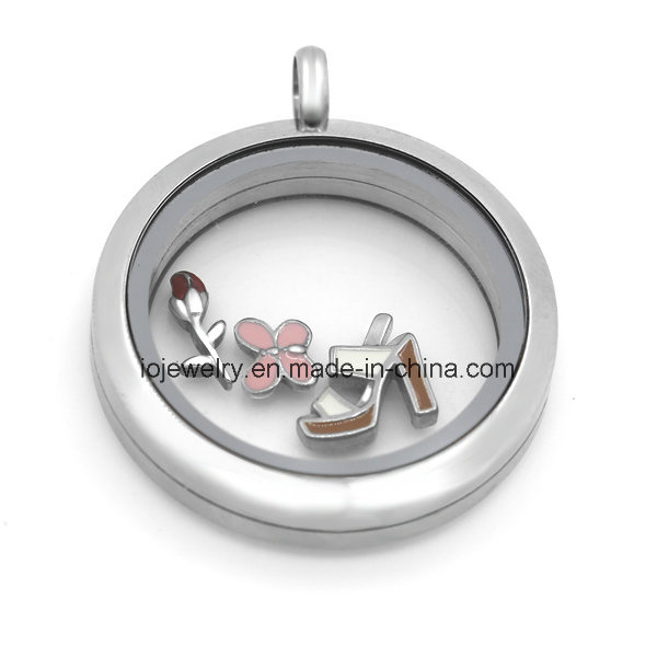 Magnetic 316 Stainless Steel Floating Locket Pendants
