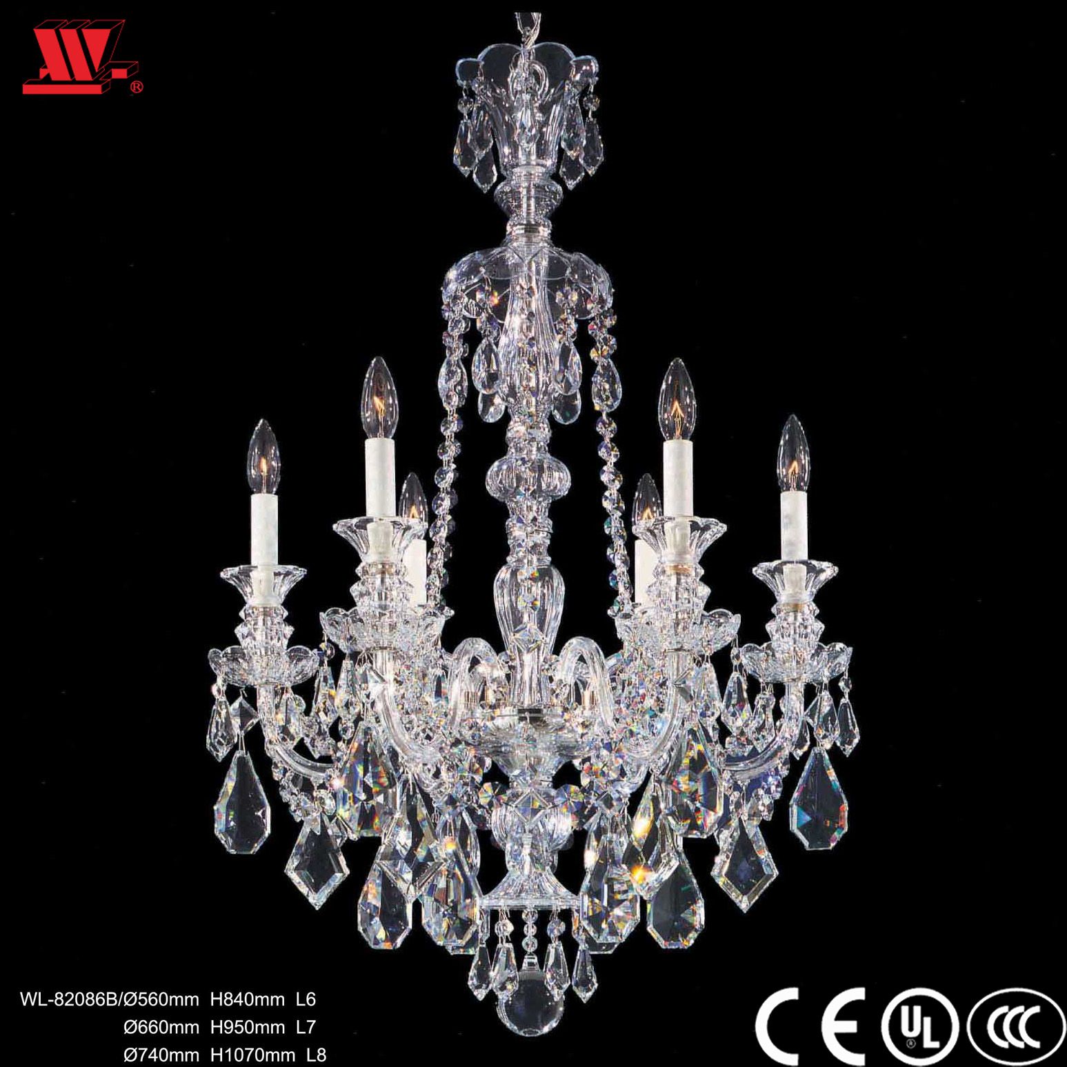 Traditional Crystal Chandelier Wl-82086b