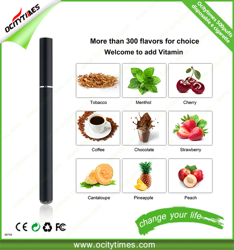 Different Flavors 500 Puffs 800 Puffs E Cigarette Disposable