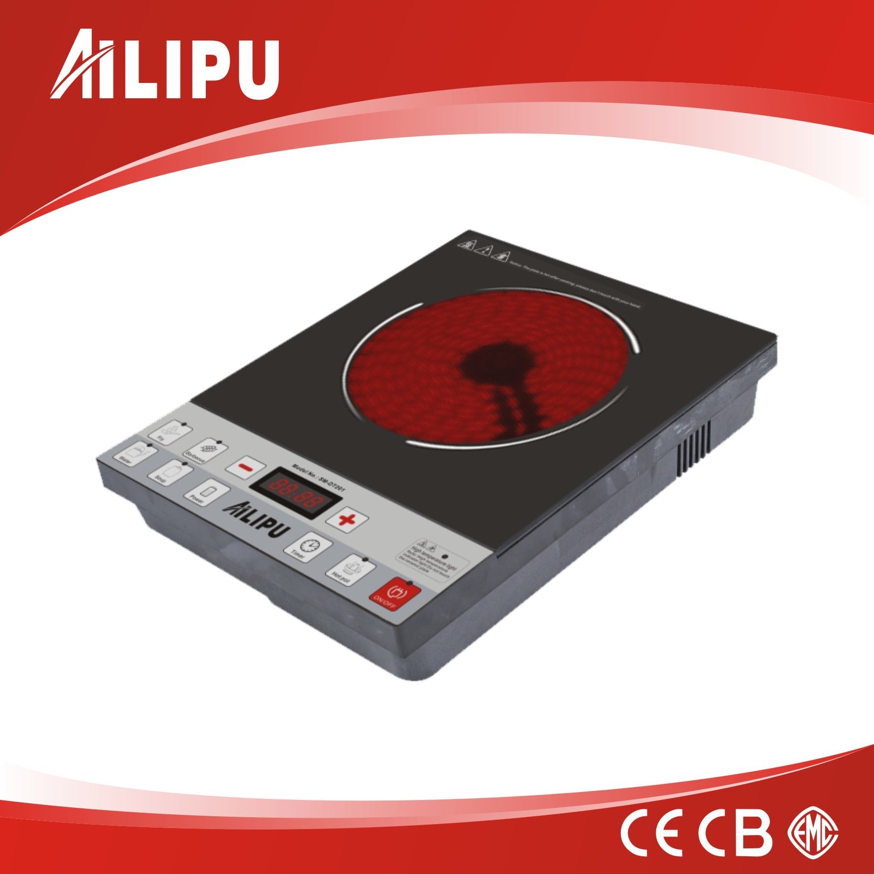 2016 New Design Heater Element Infrared Cooker with Pushbutton Control and Best Price