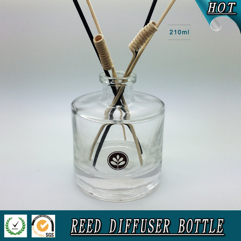 200ml Empty Round Cylinder Reed Diffuser Glass Bottle