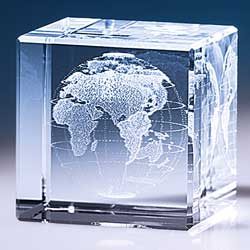 6*6*6 Cm 3D Crystal Cube Photo Frame Use (Jd-Cl-104)