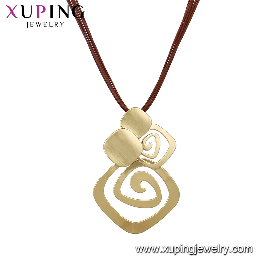 Necklace-00628 Xping Rhodium Color Elegnat Necklace