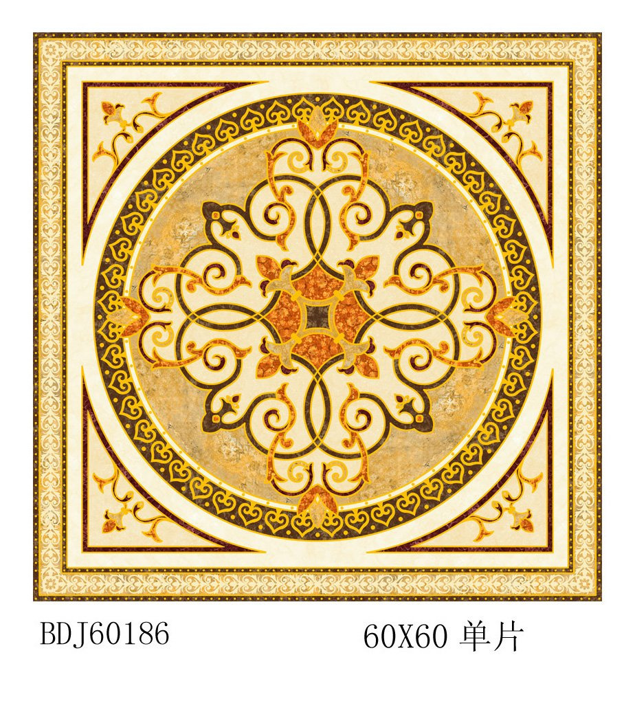 Fujian Glossy Porcelain Carpet Tile in Stock (BDJ60186)