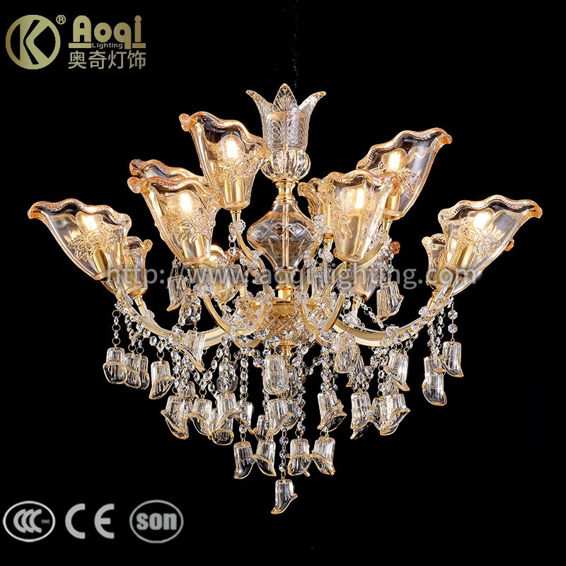 2017 Newest Design Amber Crystal Chandelier Light