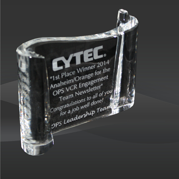 Crystal Papyrus Scroll Award (CIP-YJ265)
