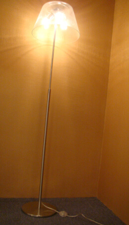 High Quality Glass Floor Lamp Satin Nickel Chinese Cheap Floor Lamp