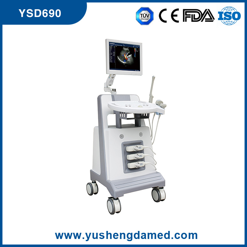 The Cheapest Full Digital Trolley Color Doppler Ultrasound Scanner (YSD690)