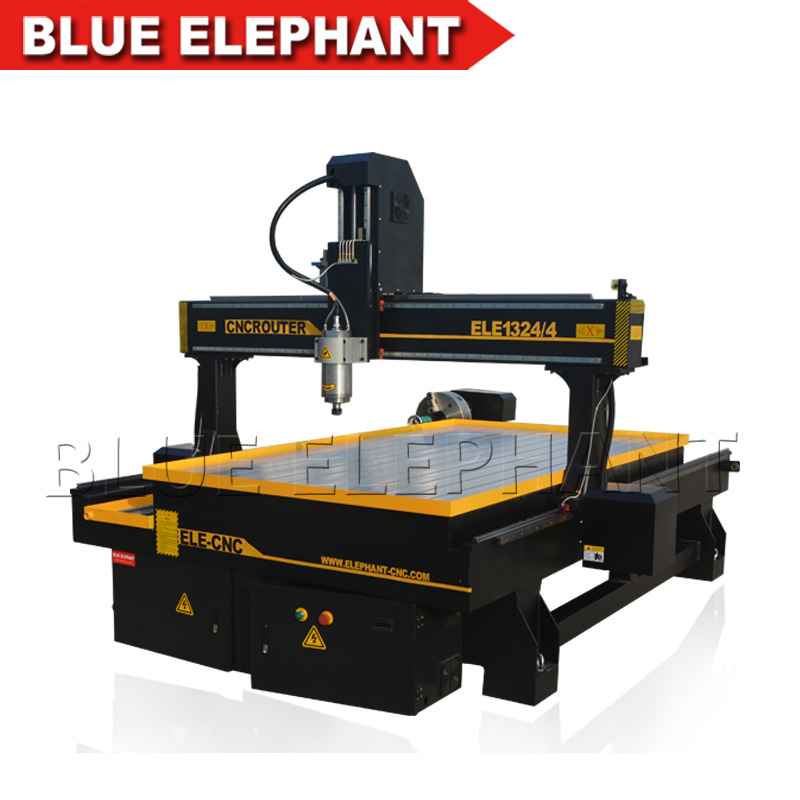 1324 4 Axis Carving CNC Router with Rotary Device for Wood Engraving